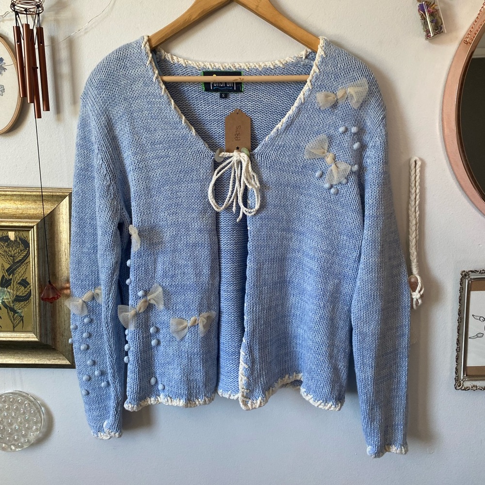 Vintage ‘80’s cute n quirky cardi